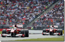 Massa e Alondo al gran premio di Germania 2010