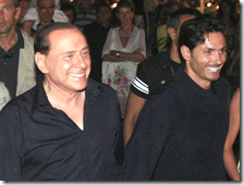 Silvio e Piersilvio Berlusconi