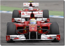 Massa davanti ad Alonso nel gran premio Germania 2010