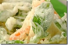 Pollo in tempura con verdure e patate saporite