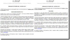 I due comunicati dell'ISVAP del 20 aprile 2011