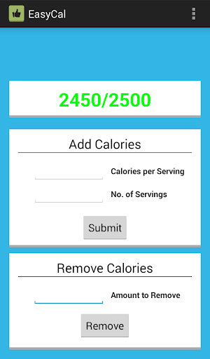 Simple Calorie Counter