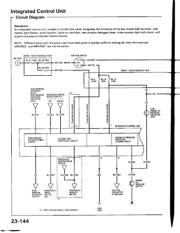 95 Honda civic headlight wiring diagram #6