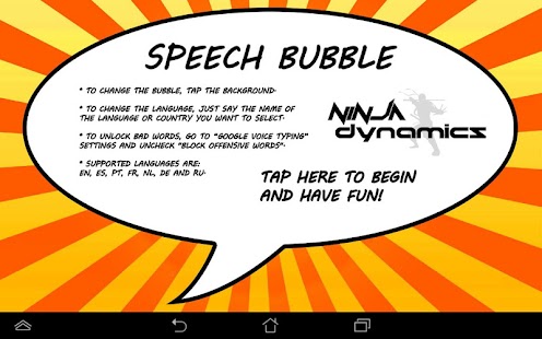 Speech Bubble Screen 3