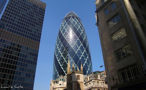 architecture buildings in london. Gherkin Building (London, UK)