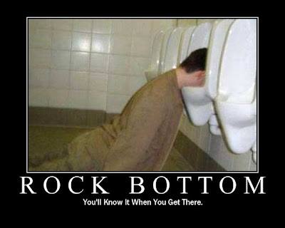 rock bottom motivational poster