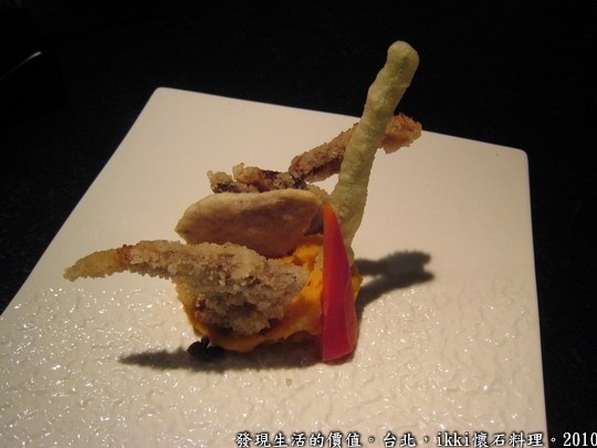 ikki懷石創意料理餐廳，黃金軟殼蟹