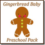 Gingerbread Baby Preschool Pack Button