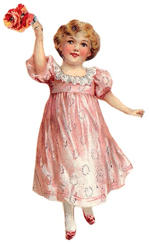 [free-vintage-children-clip-art-little-girl-in-pink-dress-with-flowers.jpg]