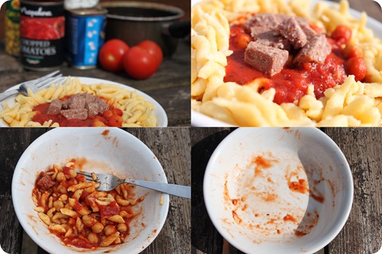 collage of pasta
