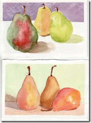 postcards pears
