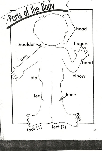 Ejercicios Partes Del Cuerpo En Ingles Para Niños Para Imprimir - Noticias Niños