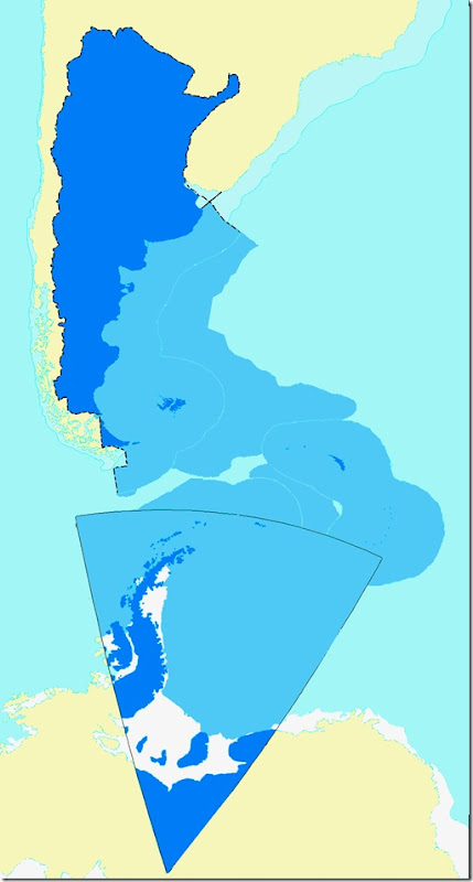 Mapa argentino territorial completo