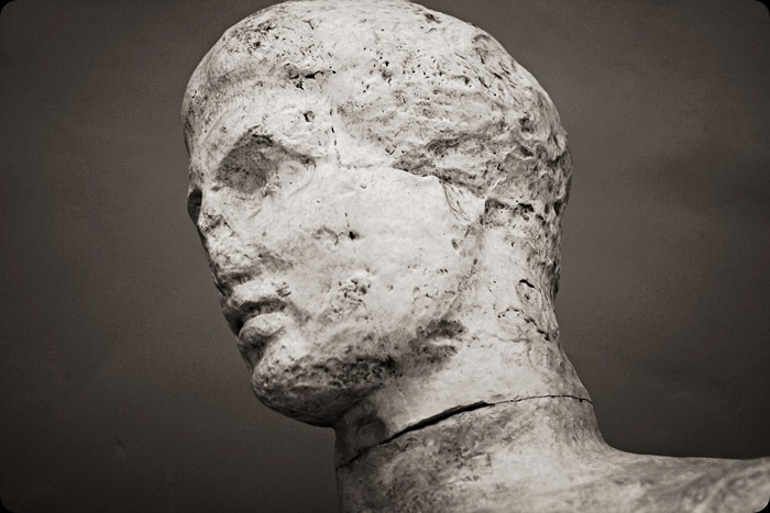museum statue face