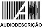Logotipo do Blog da Audiodescrição: letras A e D. A letra D forma grafismo lembrando ondas sonoras se propagando