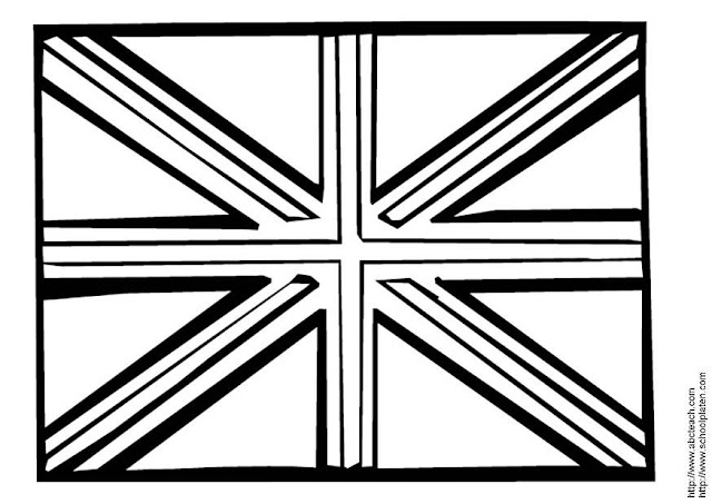 UNITED KINGDOM FLAG COLORING PAGES