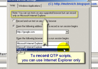 QTP video tutorial - How to record QTP script