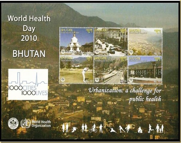 Bhutan 2010 New Issue page 2 - World Health Day