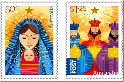 Rainbow Stamp Club: Christmas Stamps from Australia…