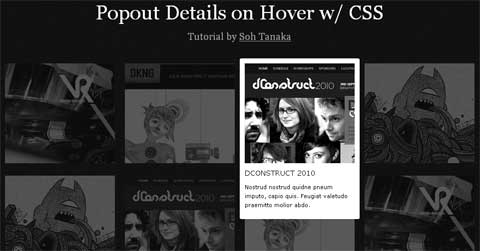 CSS Pop-up on Hover