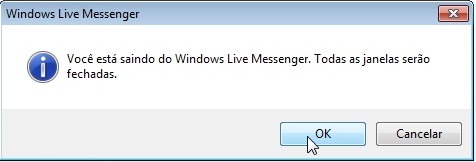 Feche o Windows Live Messenger TOTALMENTE