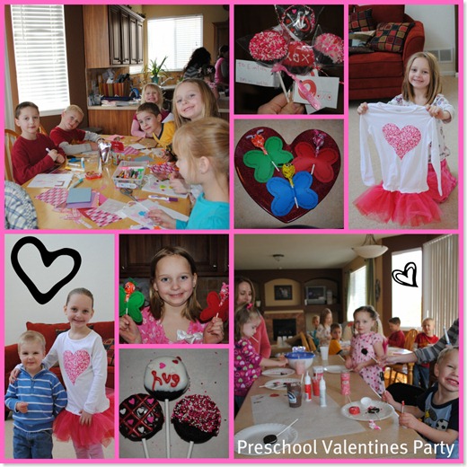 Preschool Valentine Party collage