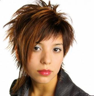Medium short layered hairstyle 2010