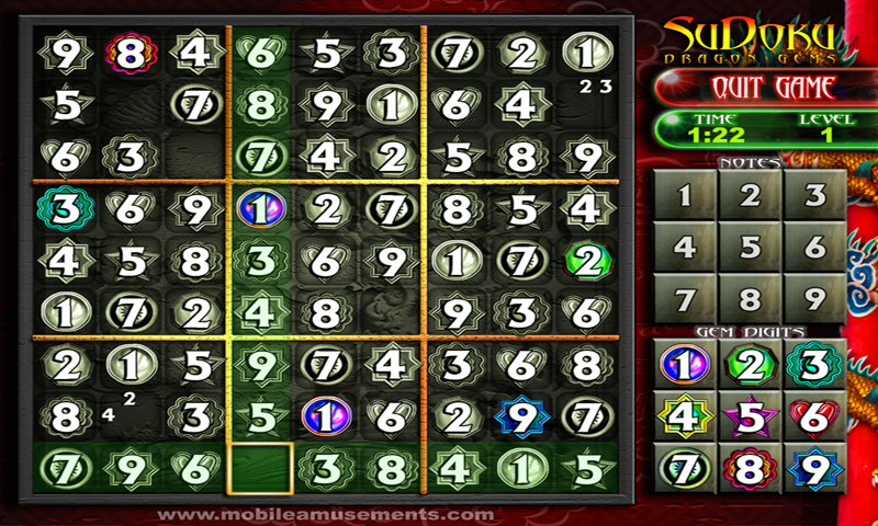 Sudoku Dragon Gems PAID Screen 2