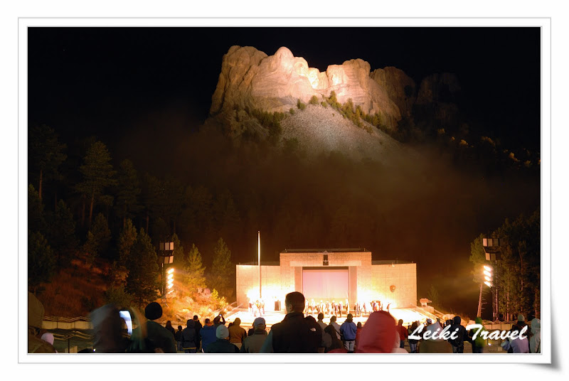 Mount Rushmore 總統石像夜景