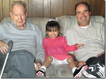 Grandpa and Dad with Lauren