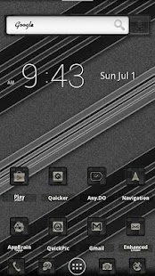 ADW Theme BlackBrushedCarbon Screenshots 2