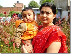 Nattu Pandey and Mother