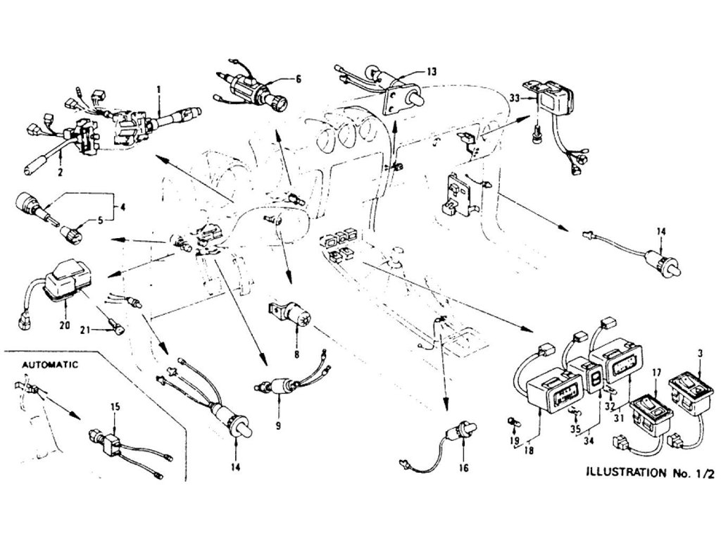 Datsun 280Z Electric Unit & Switch (2) (From Dec.-'74)