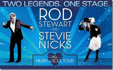 Rod Stewart and Stevie Nicks Heart and Soul Tour 2011 Banner 1