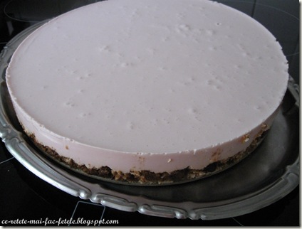 Cheesecake - pastram la rece pentru 4h