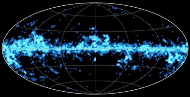 distribuição estelar através da Via Láctea feita pelo Planck