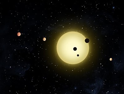 ilustração de exoplanetas