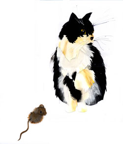 janet and a mouse
