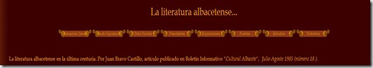 La literatura albacetense - Juan Bravo Castillo (1985)