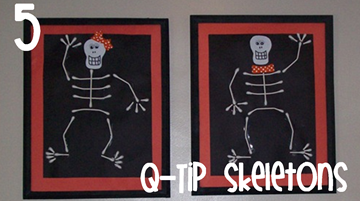 5 Q-Tip Skeletons