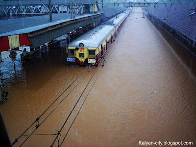 Kalyan Railway Station During Floods