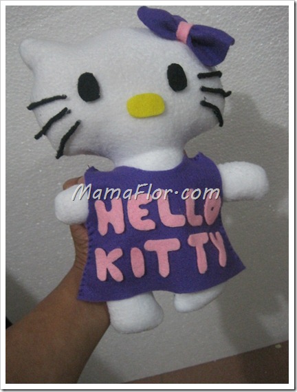 Como hacer una Hello Kitty de Fieltro