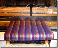 shawl-on-loom