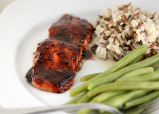 pom glazed salmon 1