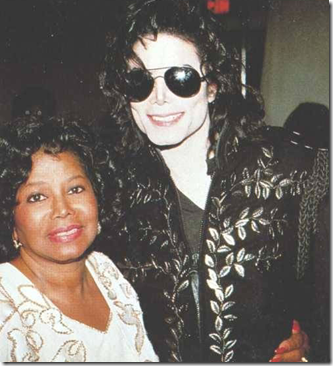 Michael Jackson with mom Katherine