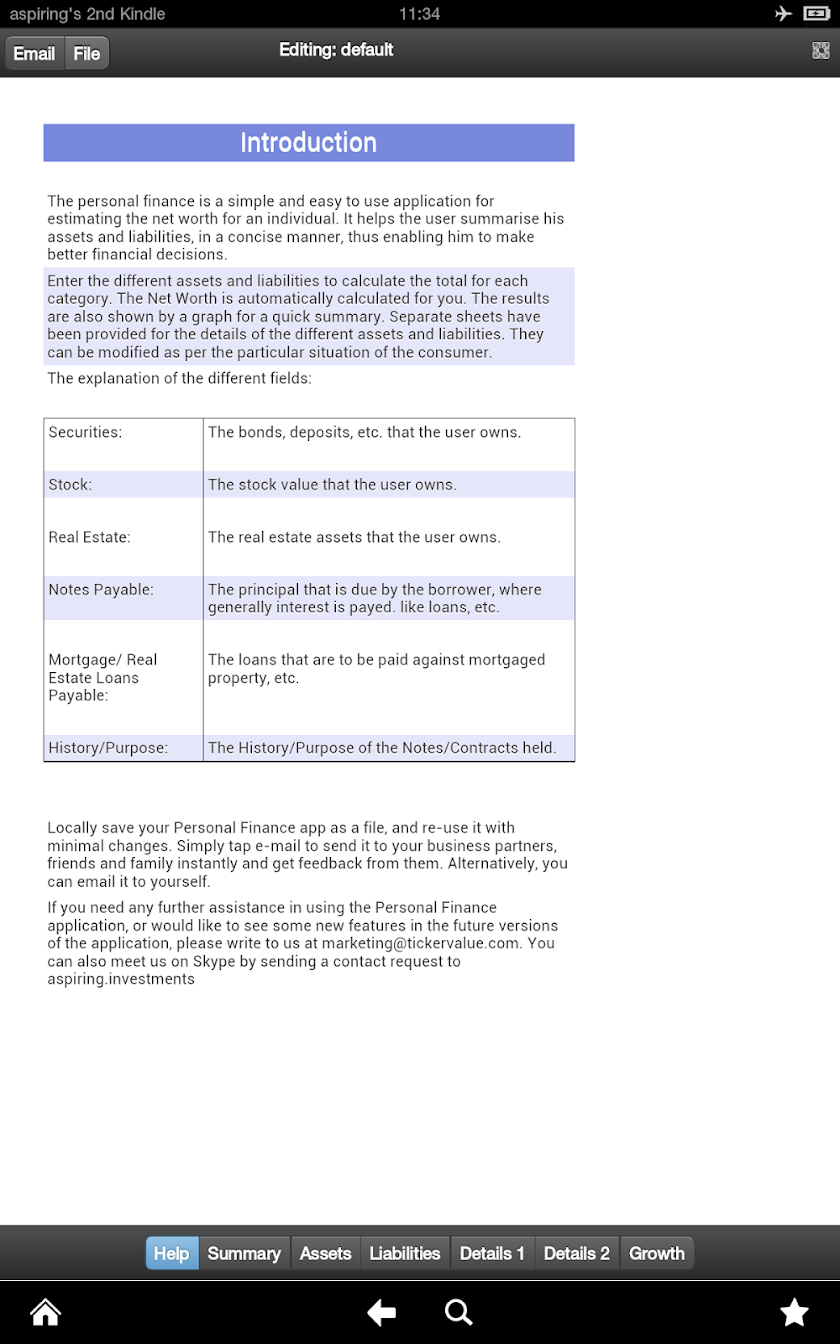 Personal Finance Pro Screen 1