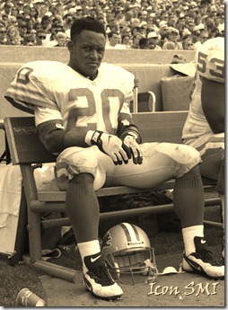 NFL FILE: Barry Sanders of the Detroit Lions.