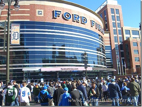 Ford Field before the Lions - Jets game, November 7th 2010