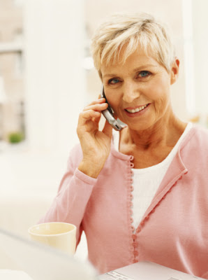 Get back on track today with a loan by phone. A woman requesting a loan by phone.