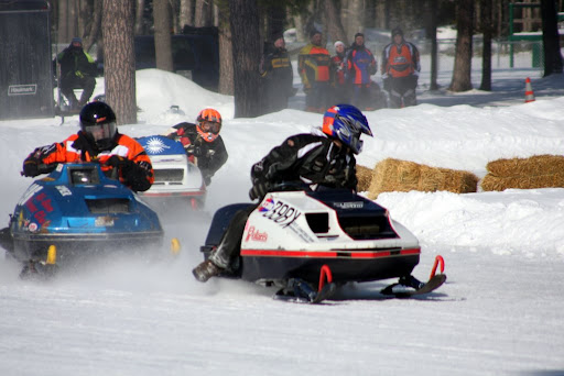 Vintage Snowmobile Races were held Saturday in St. Germain, WI.